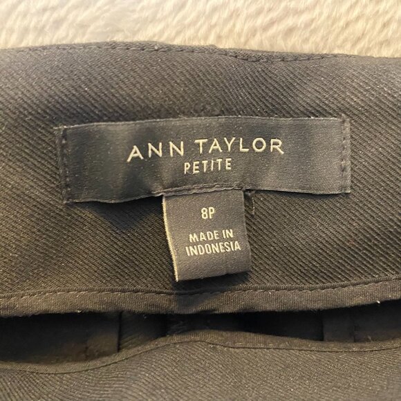 Ann Taylor Petite Women's Pants 8P Black Slim Fit Ankle Polyester Blend - Picture 6 of 8